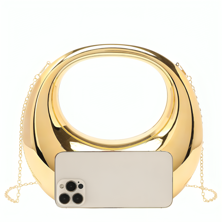 Lunara™ Metallic Bag + FREE Aurora™ Sculpted Earrings