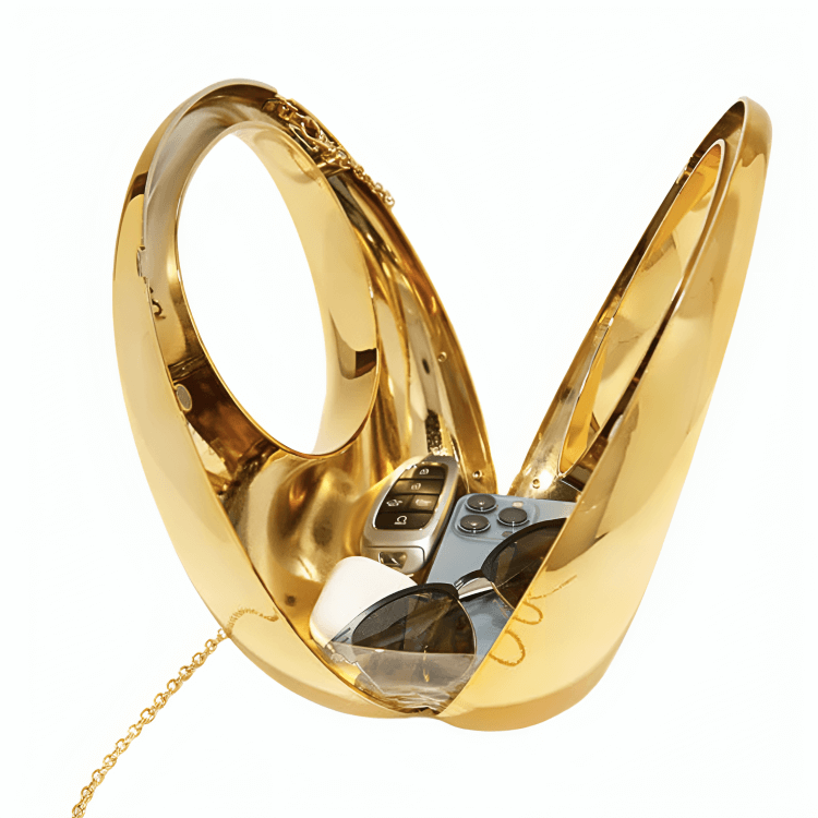 Lunara™ Metallic Bag + FREE Aurora™ Sculpted Earrings